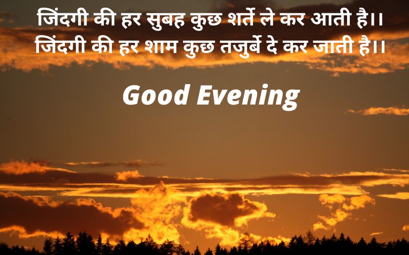 Good Evening Quotes in Hindi