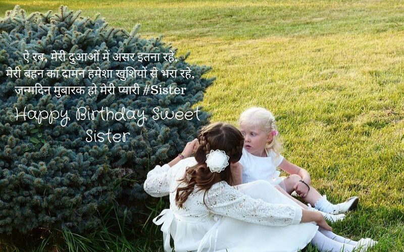 birthday messages for sister in hindi
