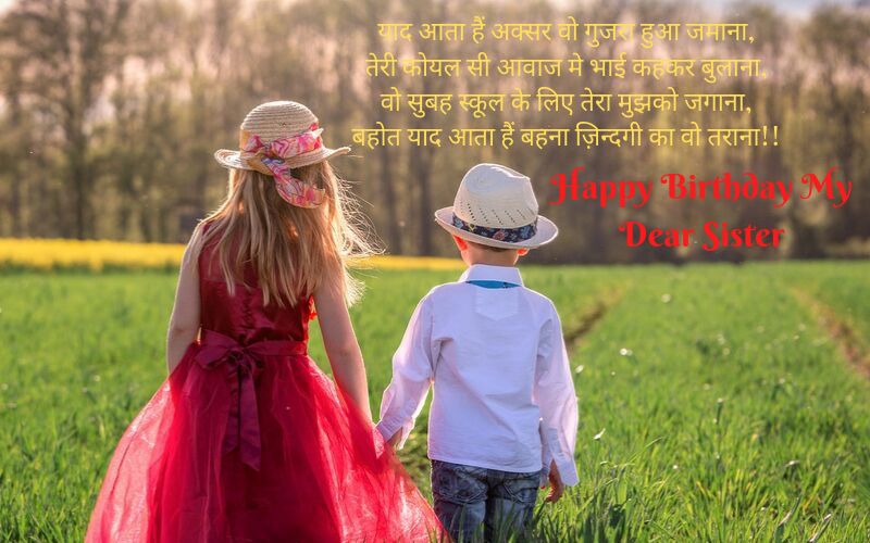 happy birthday messages for sister in hindi
