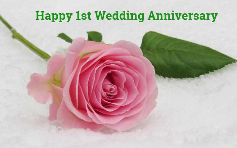 Happy 1st Marriage Anniversary